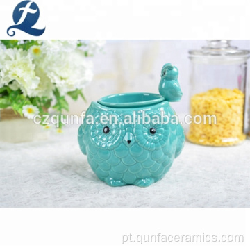 Decoração de decoração de casa formato de pássaro vaso de flores de cerâmica personalizada